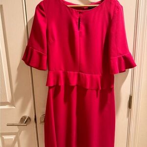 Banana Republic Pink Peplum Sheath Dress